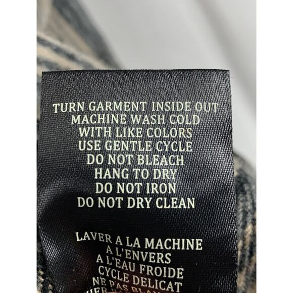 Blank NYC Checked Out Plaid Poncho Cape Jacket Quarter Zip Vegan Leather Collar - Picture 8 of 12